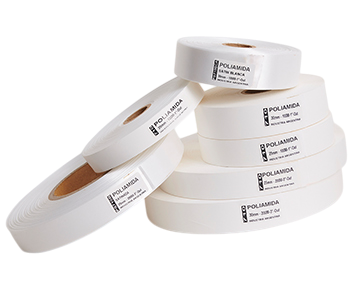 Rollos de etiquetas blanco