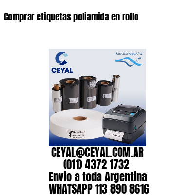 Comprar etiquetas poliamida en rollo