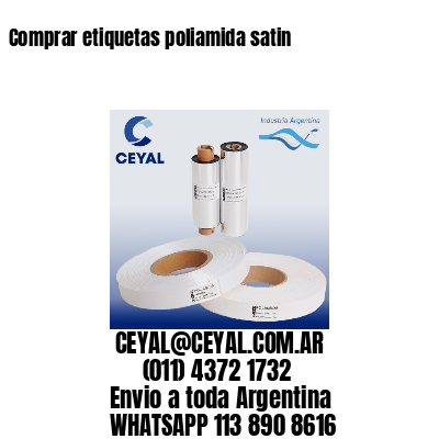 Comprar etiquetas poliamida satin