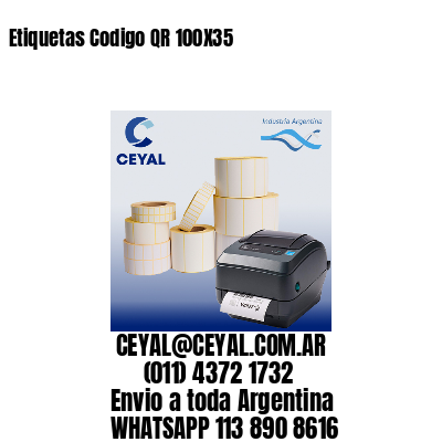 Etiquetas Codigo QR 100X35