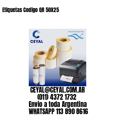 Etiquetas Codigo QR 50X25