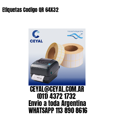 Etiquetas Codigo QR 64X32