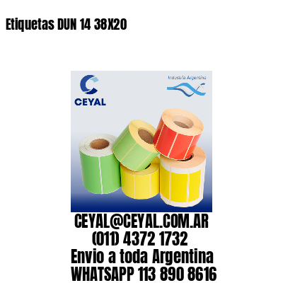 Etiquetas DUN 14 38X20