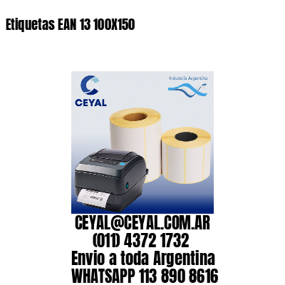 Etiquetas EAN 13 100X150
