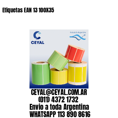 Etiquetas EAN 13 100X35