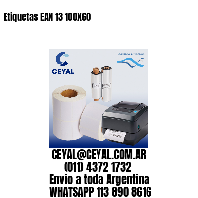 Etiquetas EAN 13 100X60