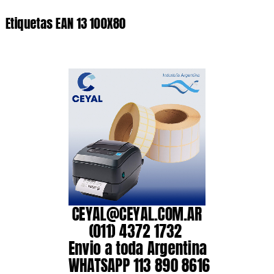 Etiquetas EAN 13 100X80