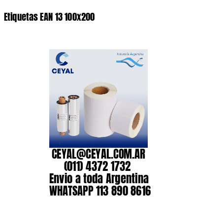Etiquetas EAN 13 100×200