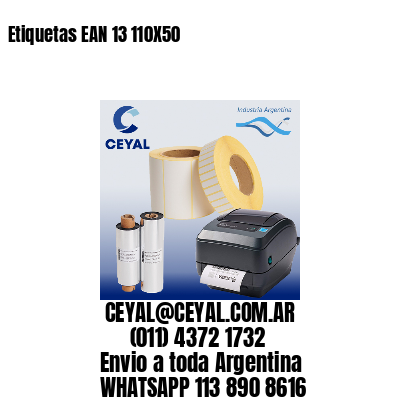 Etiquetas EAN 13 110X50