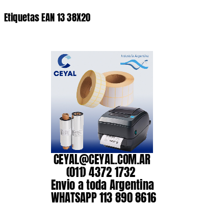 Etiquetas EAN 13 38X20