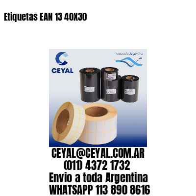 Etiquetas EAN 13 40X30