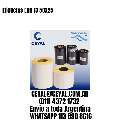 Etiquetas EAN 13 50X25