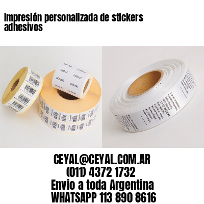 Impresión personalizada de stickers adhesivos