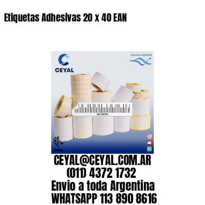 Etiquetas Adhesivas 20 x 40 EAN