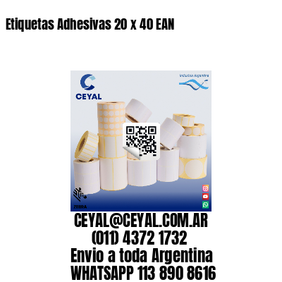Etiquetas Adhesivas 20 x 40 EAN