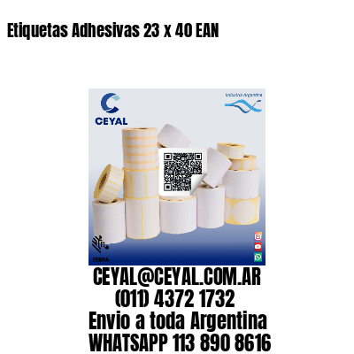 Etiquetas Adhesivas 23 x 40 EAN