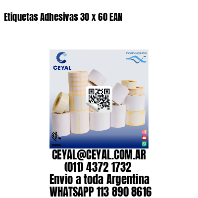 Etiquetas Adhesivas 30 x 60 EAN