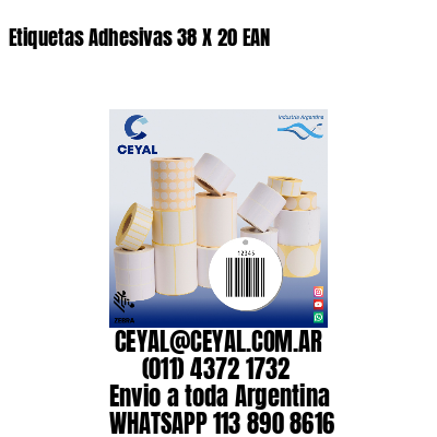 Etiquetas Adhesivas 38 X 20 EAN