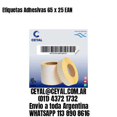 Etiquetas Adhesivas 65 x 25 EAN