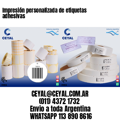 Impresión personalizada de etiquetas adhesivas