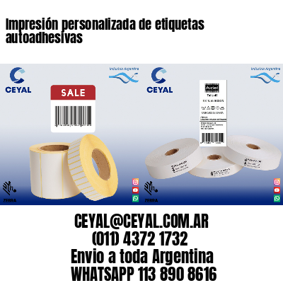 Impresión personalizada de etiquetas autoadhesivas