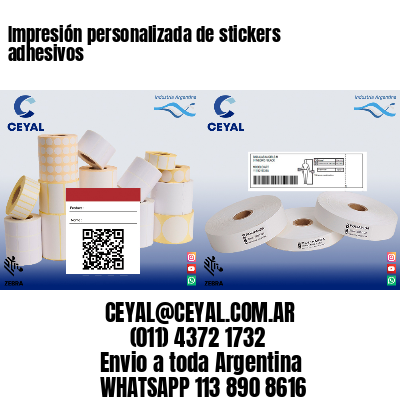 Impresión personalizada de stickers adhesivos