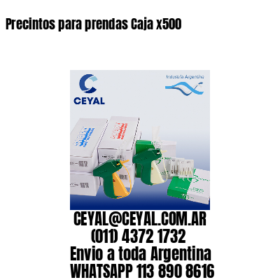 Precintos para prendas Caja x500
