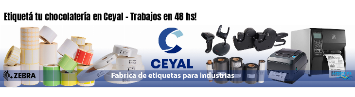 Etiquetá tu chocolatería en Ceyal - Trabajos en 48 hs!