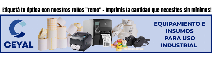 Etiquetá tu óptica con nuestros rollos 