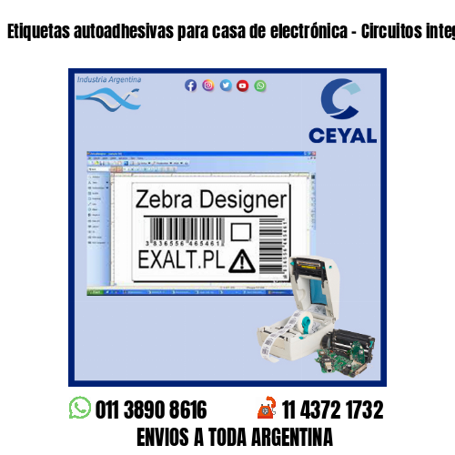Etiquetas autoadhesivas para casa de electrónica – Circuitos integrados