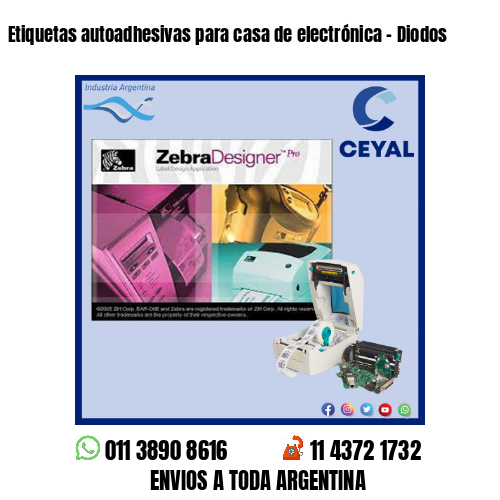 Etiquetas autoadhesivas para casa de electrónica – Diodos