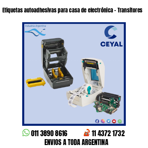 Etiquetas autoadhesivas para casa de electrónica – Transitores