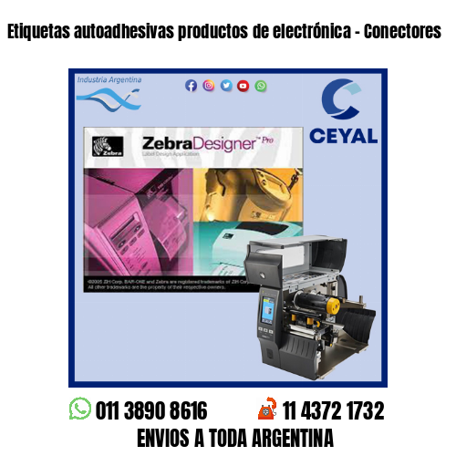 Etiquetas autoadhesivas productos de electrónica – Conectores