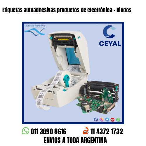 Etiquetas autoadhesivas productos de electrónica – Diodos