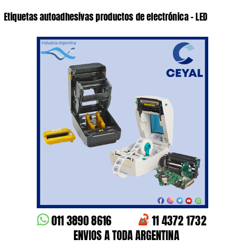 Etiquetas autoadhesivas productos de electrónica – LED