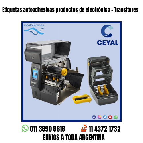Etiquetas autoadhesivas productos de electrónica – Transitores