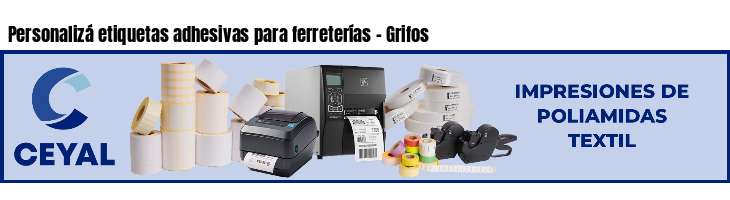 Personalizá etiquetas adhesivas para ferreterías - Grifos