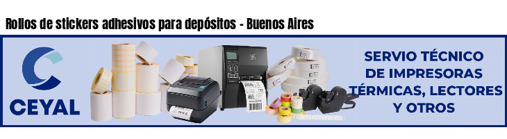 Rollos de stickers adhesivos para depósitos - Buenos Aires