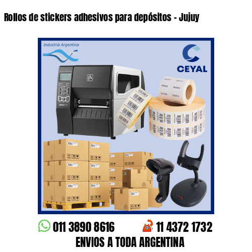 Rollos de stickers adhesivos para depósitos – Jujuy