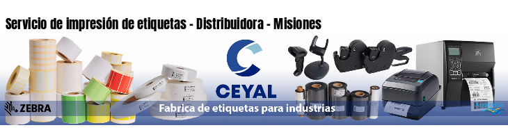Servicio de impresión de etiquetas - Distribuidora - Misiones