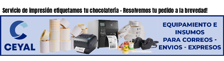 Servicio de impresión etiquetamos tu chocolatería - Resolvemos tu pedido a la brevedad!