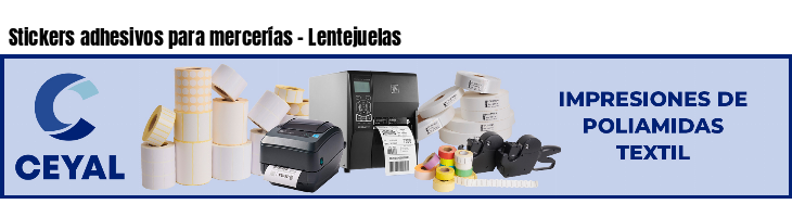 Stickers adhesivos para mercerías - Lentejuelas