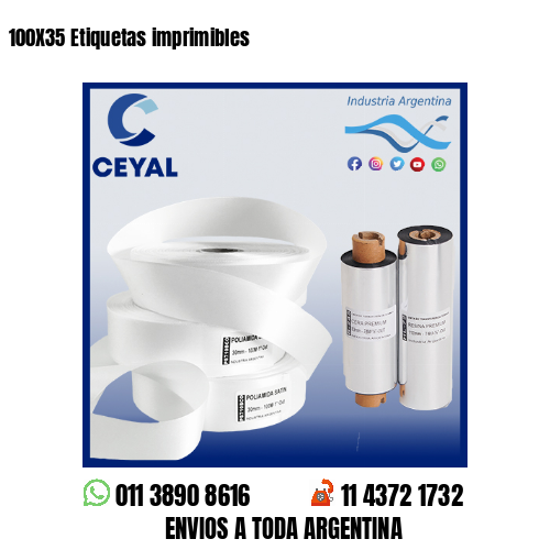 100X35 Etiquetas imprimibles