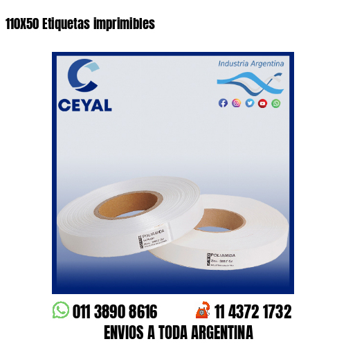 110X50 Etiquetas imprimibles
