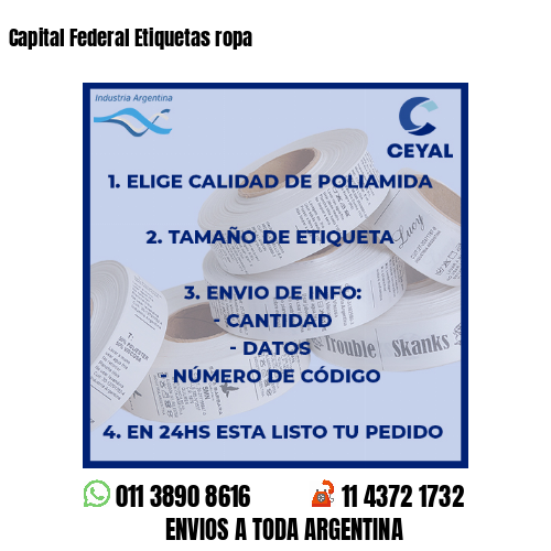 Capital Federal Etiquetas ropa