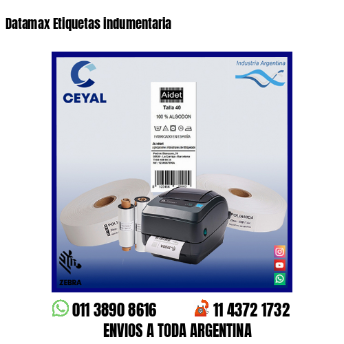 Datamax Etiquetas indumentaria