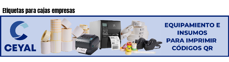 Etiquetas para cajas empresas 