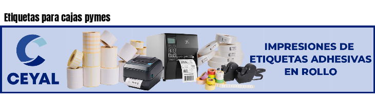 Etiquetas para cajas pymes 