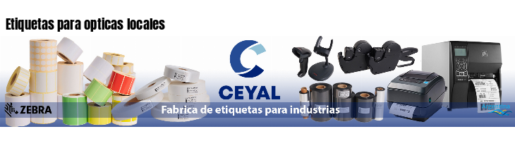 Etiquetas para opticas locales 