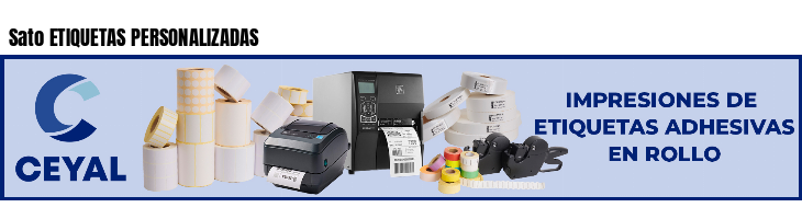 Sato ETIQUETAS PERSONALIZADAS